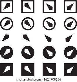 Black arrow icon set Vector