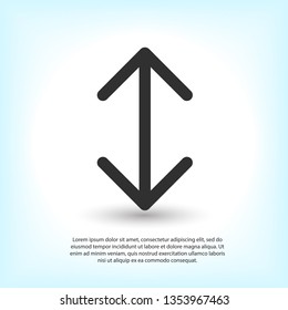Black arrow icon. The arrow icon shows the direction. Vector arrow icon. Illustration of the arrow. Logo arrows icon.  Arrows icons isolated. Arrows icons for web. Arrows icons eps10