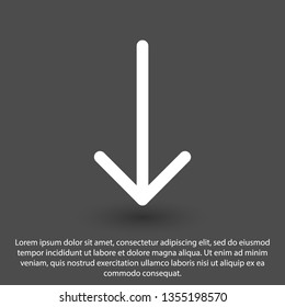 Black arrow icon. The arrow icon shows the direction. Vector arrow icon. Illustration of the arrow. Logo arrows icon.  Arrows icons isolated. Arrows icons for web. Arrows icons eps10