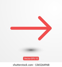Black arrow icon. The arrow icon shows the direction. Vector arrow icon. Illustration of the arrow. Logo arrows icon.  Arrows icons isolated. Arrows icons for web. Arrows icons eps10