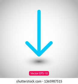 Black arrow icon. The arrow icon shows the direction. Vector arrow icon. Illustration of the arrow. Logo arrows icon.  Arrows icons isolated. Arrows icons for web. Arrows icons eps10