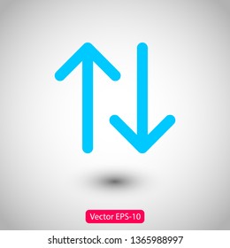 Black arrow icon. The arrow icon shows the direction. Vector arrow icon. Illustration of the arrow. Logo arrows icon.  Arrows icons isolated. Arrows icons for web. Arrows icons eps10