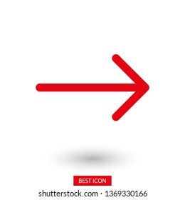Black arrow icon. The arrow icon shows the direction. Vector arrow icon. Illustration of the arrow. Logo arrows icon.  Arrows icons isolated. Arrows icons for web. Arrows icons eps10