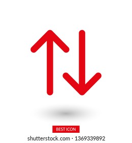 Black arrow icon. The arrow icon shows the direction. Vector arrow icon. Illustration of the arrow. Logo arrows icon.  Arrows icons isolated. Arrows icons for web. Arrows icons eps10