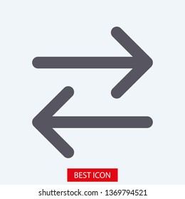 Black arrow icon. The arrow icon shows the direction. Vector arrow icon. Illustration of the arrow. Logo arrows icon.  Arrows icons isolated. Arrows icons for web. Arrows icons eps10