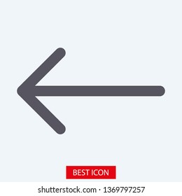Black arrow icon. The arrow icon shows the direction. Vector arrow icon. Illustration of the arrow. Logo arrows icon.  Arrows icons isolated. Arrows icons for web. Arrows icons eps10