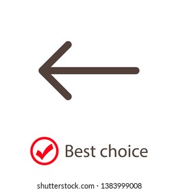 Black arrow icon. The arrow icon shows the direction. Vector arrow icon. Illustration of the arrow. Logo arrows icon.  Arrows icons isolated. Arrows icons for web. Arrows icons eps10