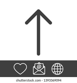 Black arrow icon. The arrow icon shows the direction. Vector arrow icon. Illustration of the arrow. Logo arrows icon.  Arrows icons isolated. Arrows icons for web. Arrows icons eps10