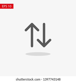 Black arrow icon. The arrow icon shows the direction. Vector arrow icon. Illustration of the arrow. Logo arrows icon.  Arrows icons isolated. Arrows icons for web. Arrows icons eps10