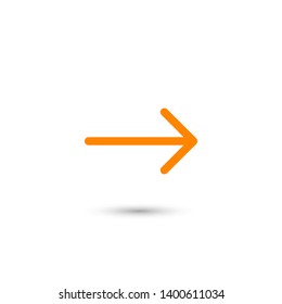 Black arrow icon. The arrow icon shows the direction. Vector arrow icon. Illustration of the arrow. Logo arrows icon.  Arrows icons isolated. Arrows icons for web. Arrows icons eps10