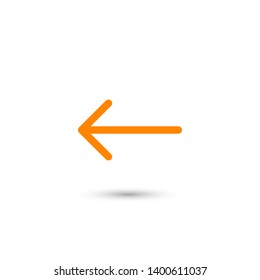 Black arrow icon. The arrow icon shows the direction. Vector arrow icon. Illustration of the arrow. Logo arrows icon.  Arrows icons isolated. Arrows icons for web. Arrows icons eps10