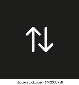 Black arrow icon. The arrow icon shows the direction. Vector arrow icon. Illustration of the arrow. Logo arrows icon.  Arrows icons isolated. Arrows icons for web. Arrows icons eps10