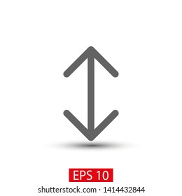 Black arrow icon. The arrow icon shows the direction. Vector arrow icon. Illustration of the arrow. Logo arrows icon.  Arrows icons isolated. Arrows icons for web. Arrows icons eps10