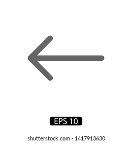 Black arrow icon. The arrow icon shows the direction. Vector arrow icon. Illustration of the arrow. Logo arrows icon.  Arrows icons isolated. Arrows icons for web. Arrows icons eps10