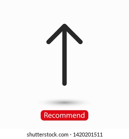 Black arrow icon. The arrow icon shows the direction. Vector arrow icon. Illustration of the arrow. Logo arrows icon.  Arrows icons isolated. Arrows icons for web. Arrows icons eps10