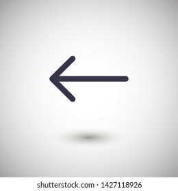 Black arrow icon. The arrow icon shows the direction. Vector arrow icon. Illustration of the arrow. Logo arrows icon. Arrows icons isolated. Arrows icons for web. Arrows icons eps10
