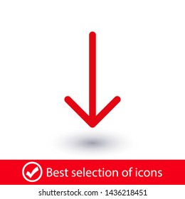 Black arrow icon. The arrow icon shows the direction. Vector arrow icon. Illustration of the arrow. Logo arrows icon. Arrows icons isolated. Arrows icons for web. Arrows icons eps10