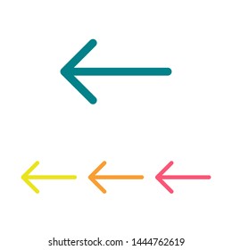 Black arrow icon. The arrow icon shows the direction. Vector arrow icon. Illustration of the arrow. Logo arrows icon. Arrows icons isolated. Arrows icons for web. Arrows icons eps10