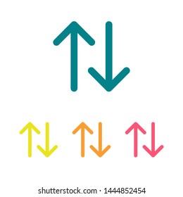 Black arrow icon. The arrow icon shows the direction. Vector arrow icon. Illustration of the arrow. Logo arrows icon. Arrows icons isolated. Arrows icons for web. Arrows icons eps10