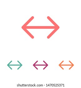 Black arrow icon. The arrow icon shows the direction. Vector arrow icon. Illustration of the arrow. Logo arrows icon. Arrows icons isolated. Arrows icons for web. Arrows icons eps10