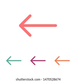 Black arrow icon. The arrow icon shows the direction. Vector arrow icon. Illustration of the arrow. Logo arrows icon. Arrows icons isolated. Arrows icons for web. Arrows icons eps10
