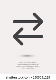 Black arrow icon. The arrow icon shows the direction. Vector arrow icon. Illustration of the arrow. Logo arrows icon. Arrows icons isolated. Arrows icons for web. Arrows icons eps10