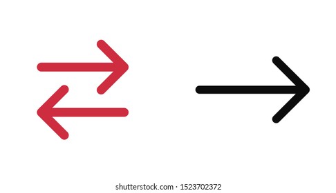 Black arrow icon. The arrow icon shows the direction. Vector arrow icon. Illustration of the arrow. Logo arrows icon. Arrows icons isolated. Arrows icons for web. Arrows icons eps10
