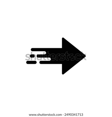 Black arrow icon. arrow sign
