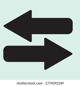 Black arrow icon vector EPS- 10