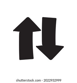 Black arrow icon vector EPS- 10