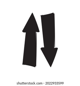 Black arrow icon vector EPS- 10