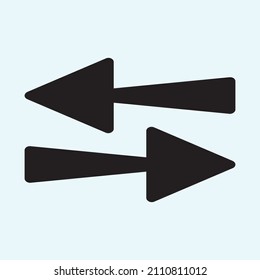 EPS vectorial de icono de flecha negra - 10