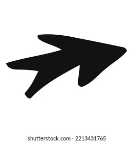 EPS vectorial de icono de flecha negra - 10