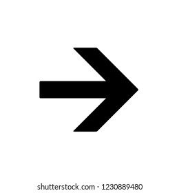 Black arrow icon. Vector Illustration
