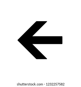 Black arrow icon. Vector Illustration