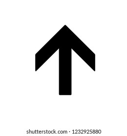 Black arrow icon. Vector Illustration