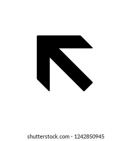 Black arrow icon. Vector Illustration
