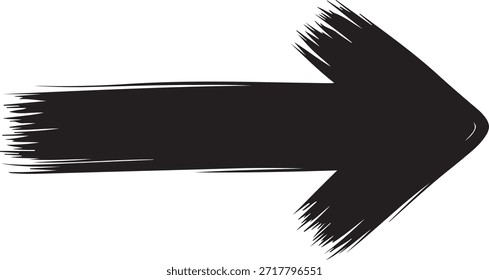 Símbolo de Ilustración vectorial, dirección y navegación del icono de flecha negra para el diseño del puntero, del movimiento y de la interfaz en estilo minimalista plano moderno