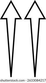 Black arrow icon. Arrow vector isolated on transparent background. Cursor modern simple different arrows flat and line style for web or app design or interface. Direction symbols.