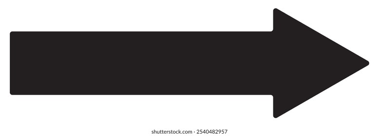 Black arrow icon vector. Black long arrow icon vector. black direction arrow . long up arrow icon vector .
