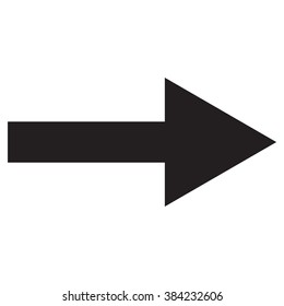 black arrow indicates the direction, exit right