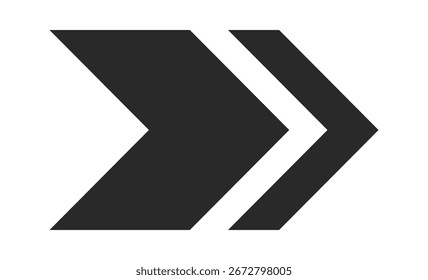 Black arrow motion style design