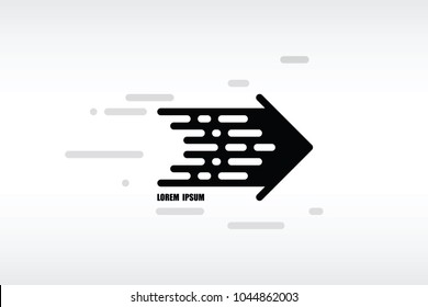 black arrow in the movement logo
