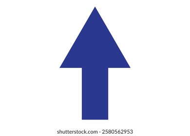 A black arrow pointing up