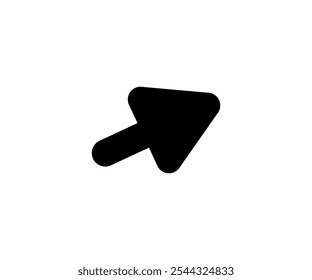 Black arrow pointing icon. Black arrow to the right vector design and illustration. 


