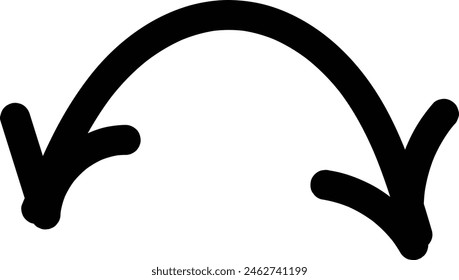 Una flecha negra a la izquierda - Vector de cotizaciones