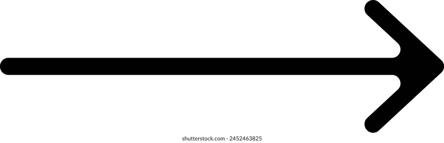Black arrow pointing right and left . Arrow shape element eps 10.