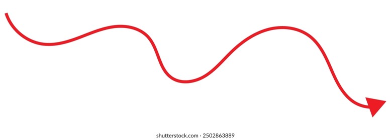 Black arrow pointing right. Long arrow vector isolated. Arrow shape element.