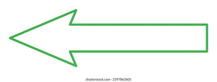 Black arrow pointing right on white background