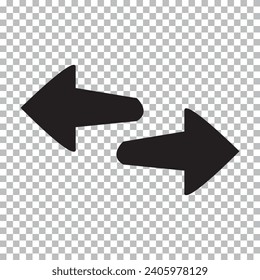 Black arrow pointing right. Arrow shape element